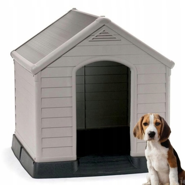 Будка для собак Curver з пластику, зовнішні розміри 99 x 95 x 99 см