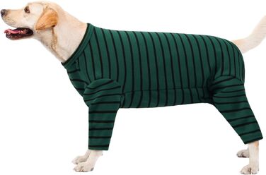 Зимова куртка для собак, тепла флісова піджама для собак (зелена, XL)