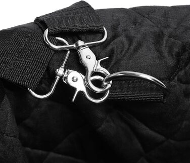 Автокрісло для собак Ejoyous - чорне, для собак до 15,9 кг, з пам'яті піною, знімний чохол