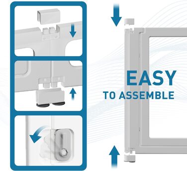 Льоток для собак Citylife з дверцятами, прозорий вольєр для домашніх тварин для використання в приміщенні та на вулиці, 12 шт. Білий