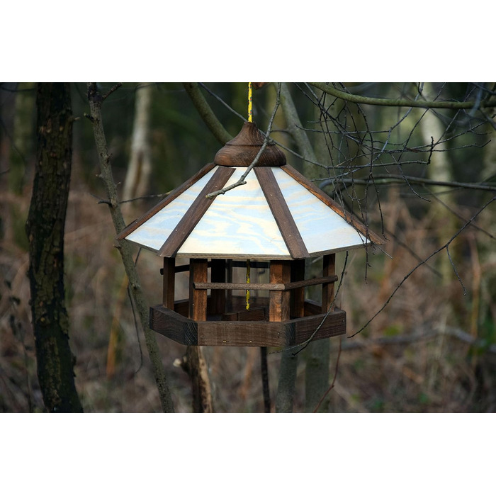 Дім для птахів Dobar® 21391e з годівницею, з дерева, камуфляж, 35x35x29 см