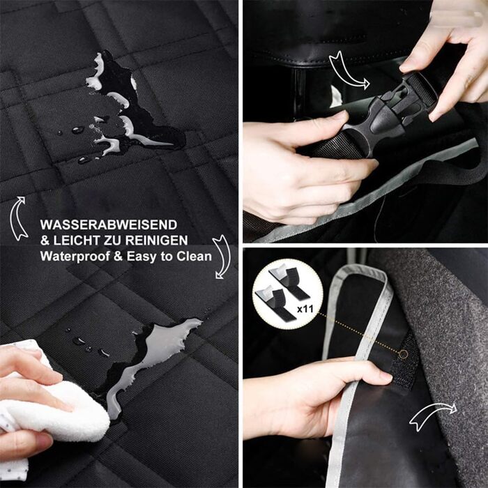 Захист для багажника автомобіля для BMW X1 F48 (2016-2021) – водонепроникний килимок для собак з кишенею та захистом краю багажника