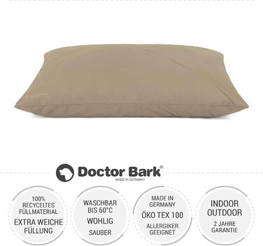 М'яке ліжко для собак великих порід Doctor Bark GreenLabel - зручне, миється, зелений колір, розмір M