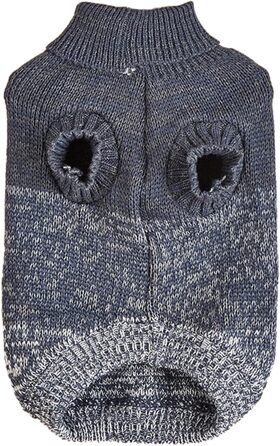 Теплий зимовий одяг для собак: м'який пуловер Jecikelon з відтінками, роллекруаген, розмір S, темно-синій