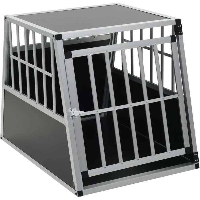 Транспортна переноска для собак Gecheer, складана переноска XXL для великих собак, алюміній та MDF, 65 x 91 x 69,5 см, для безпечного транспортування в автомобілі