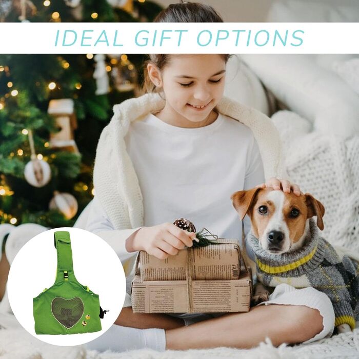 Транспортна сумка для собак та котів, переноска для тварин, зелена, 35.8 x 40.9 x 16.69 см