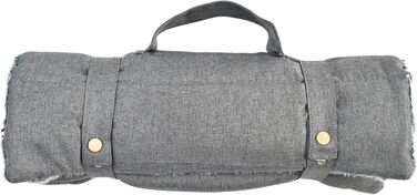 Килимок для собак великих порід, прямокутний, для суглобів, двосторонній, літо/зима, легко переносити, не деформується, машинне прання (S (45 x 60 см), антрацит)