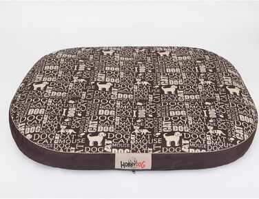 HobbyDog OVAL MOWNAP5: Лежанка для собак овальної форми, лежанка-рушник, матрац для собак, подушка для собак, лежанка для собак, місце для відпочинку (4 розміри) (L (87 x 68 см))