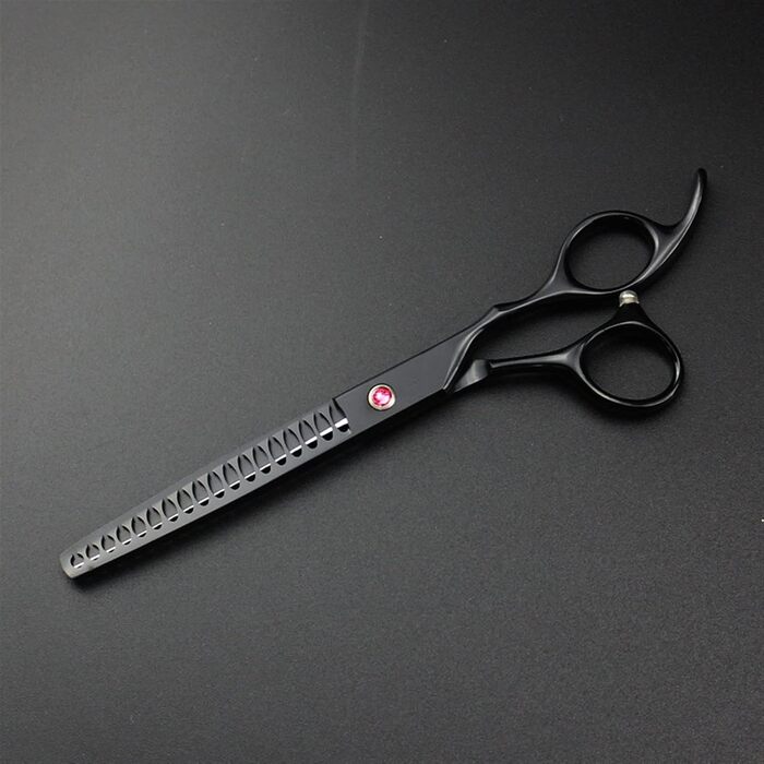 Професійна шерстьостригальна ножиці для собак: 4-частинний набір + гребінець (пряма, фінішна, вигнута)