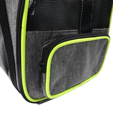 Переноска для котів та собак, м'яка сумка-контейнер для малих і середніх тварин, зелена