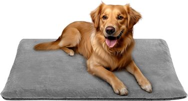 Термоковдра для собак та котів Navaris - м'яка підстилка для собак 100 x 70 см - тепла ковдра для собак та котів - сіра