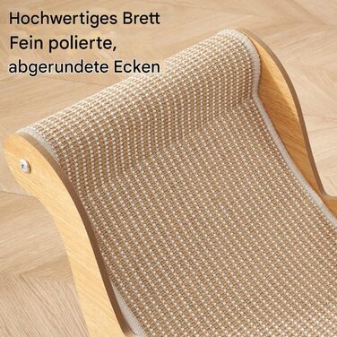 Крісло-лежанка для котів з сизалю, лежанка-крісло для дряпання котів, гамак для котів, кошик для котів, ліжко для котів, цуценят та дрібних тварин, 53x31x32 см