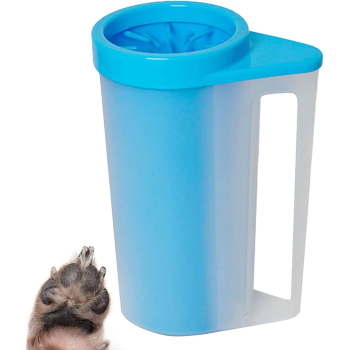 Підкладка для лап собак | Підкладка для лап тварин з силіконовою щіткою | Змінний очищувач для лап собак та котів, щітка для чищення лап тварин - середній (Fuß Cup - великий)