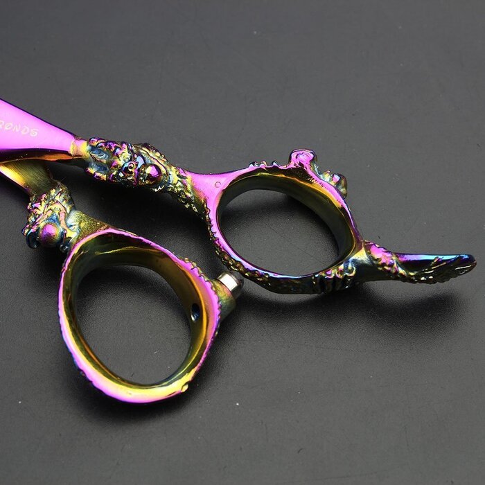 Набір професійних ножиць для стрижки та вирівнювання волосся Titan, 14 см або 15.2 см, у подарунковій коробці (6 шт.)