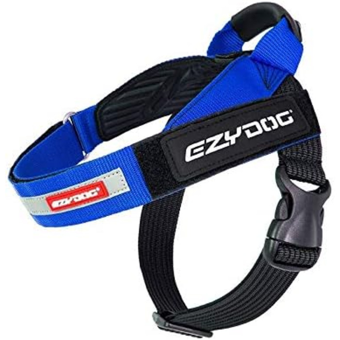 Шлея для собак EZYDOG Express, ергономічна, зручна, для малих, середніх і великих порід, регульована, синя, розмір S