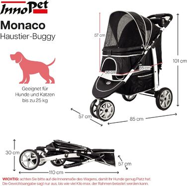 Захист від дощу та вітру для дитячого візка Innopet Monaco, сітчасте вітрозахисне скло без блискавки
