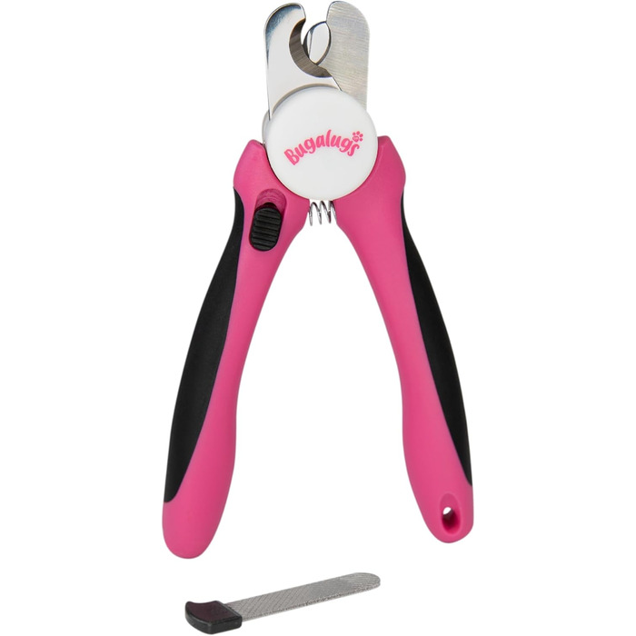 Триммер для собак та котів Bugalugs – безпечний набір для підстригання кігтів з пилочкою, S-M