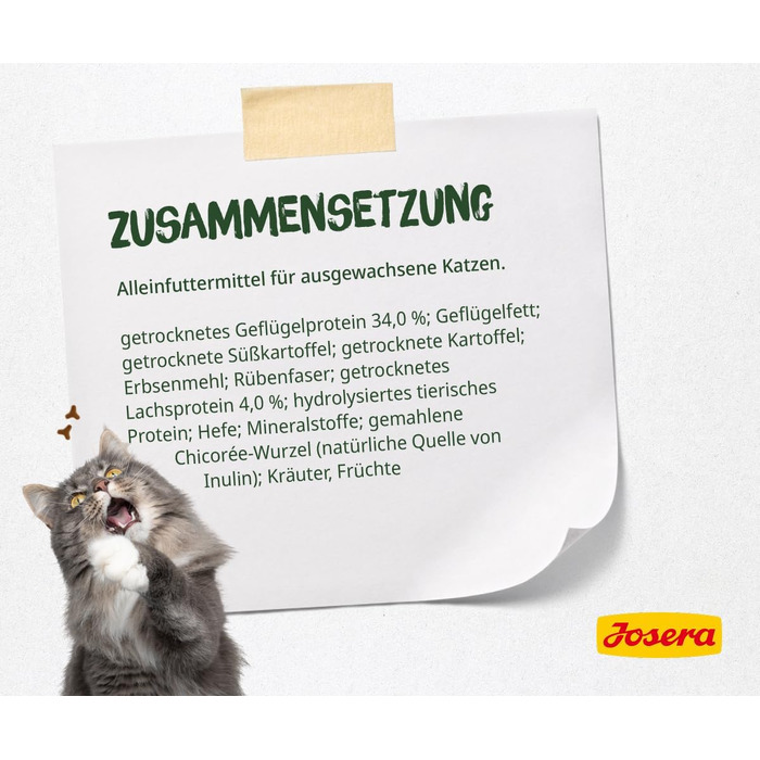 Сухий корм для котів JOSERA NatureCat з лососем та птицею, 10 кг