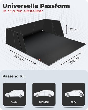 Захист для багажника автомобіля Achilles з боковинами та захистом краю, захисна ванна для багажника, килимок для багажника для собак, універсальний