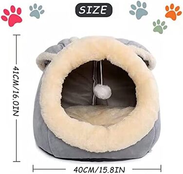 Кігтечка для котів у приміщенні: будиночок-хатинка, ліжко для кошенят, меблі для домашніх тварин, рожевий/сірий колір