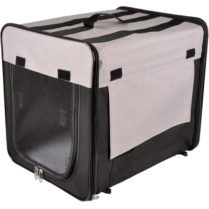 Клітка для собак Karlie Smart Top Plus L, 94×56×71 см, чорна/сіра