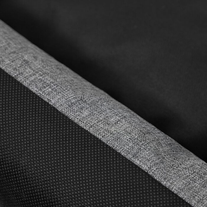 Крісло-ліжко для собак великих, середніх та малих порід - зручне ліжко для домашніх тварин - водонепроникне, розмір L, 92x73 см, графіт з чорним