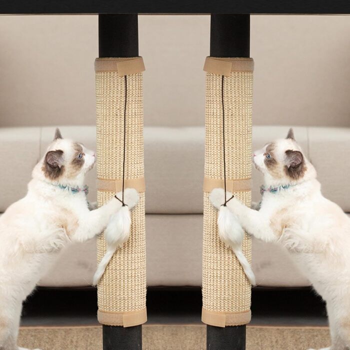 Килимок від подряпин для котів JanYoo (2 шт.) - захист меблів, 50x25 см, бежевий