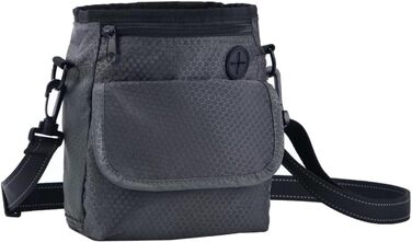 Сумка для собак Hanwell для ласощів та іграшок з дозатором для відходів, водонепроникна, сіра