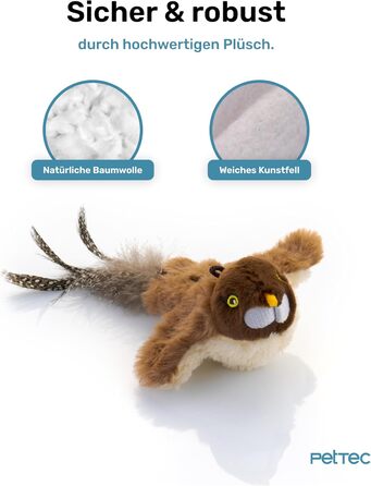 Інтерактивна іграшка для котів PetTec® з лазерною указкою - автоматична, електрична, 24/7 зайнятість