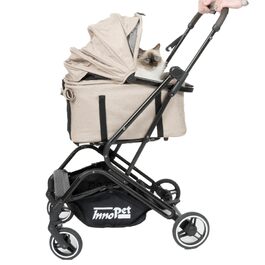 Візок для собак Innopet Nomad Compact - легкий, складаний візок для собак та котів до 20 кг, знімний кузов, переноска та автокошик