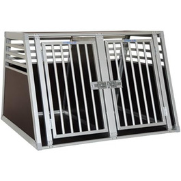 Schmidt-Box Hundebox Doppelbox ALU UMD 95/93/68 - переносна вольєр для собак, алюмінієва, 95x93x68 см