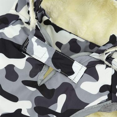 Теплий зимовий одяг для собак: тепла куртка з капюшоном для маленьких, середніх та великих собак (XL, 60-75 см)