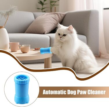 Автоматичний мийка лап для собак: USB-зарядка, для середніх собак, блакитна