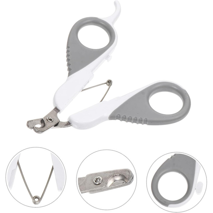 Ножиці для обрізання кігтів домашніх тварин BESPORTBLE - 2 шт. для собак та котів. Якісні, з нержавіючої сталі, для точної гігієни кігтів.