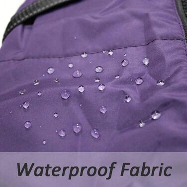 Зимові куртки для собак, жилети для собак з шлейкою, тепла куртка для собак, зимові куртки для собак для маленьких, середніх та великих собак (фіолетовий, S)