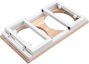 Набір мисок для собак Navaris: піднята годівниця, 800 мл, нержавіюча сталь, для води та корму, миється в посудомийній машині, складана