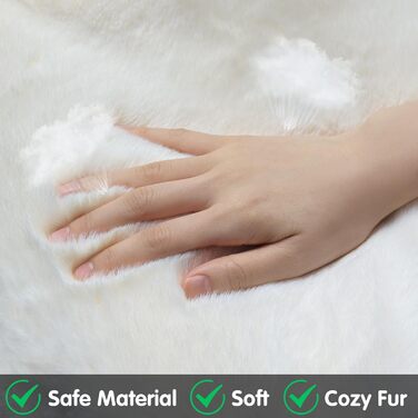 Килимок для собак середніх порід Ostlttyn 76x54 см - м'який, з неслизьким дном, бежевий