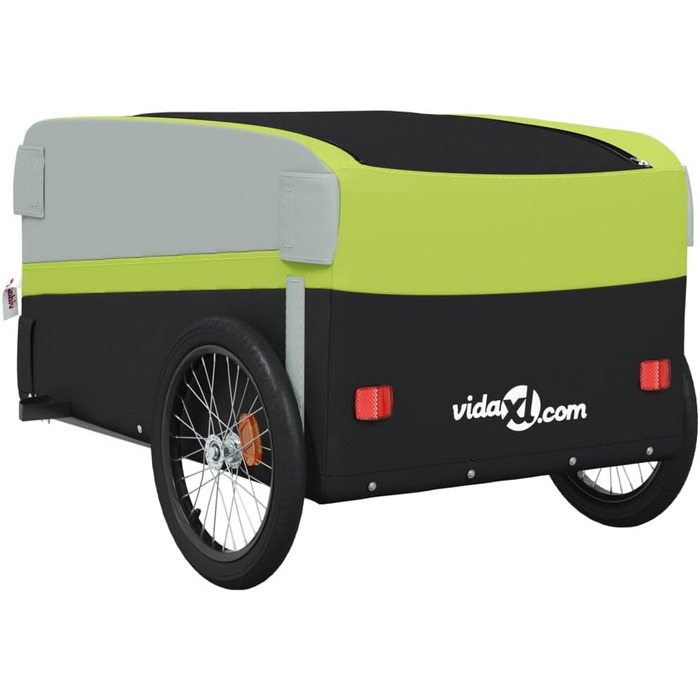 Причіп для собак, велосипедний причіп, причіп для транспортування, чорний та зелений, 45 кг, для велосипеда та джоггінгу, легка збірка, універсальний