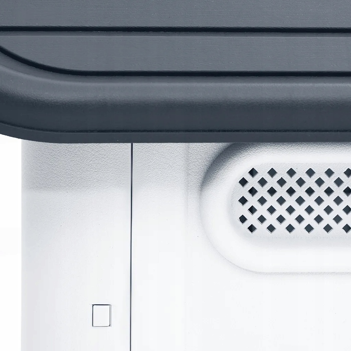 Буда для собак з поліпропілену, 59x75x66 см, сіро-біла