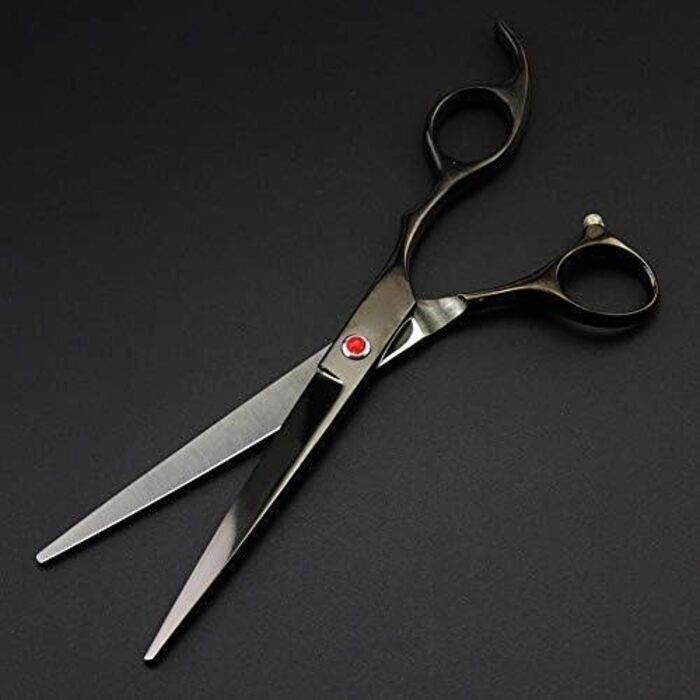 Професійний набір ножиць для грумінгу собак та котів QUNINE, 17.8 см. Прямі, витончені та зігнуті ножиці для догляду за шерстю