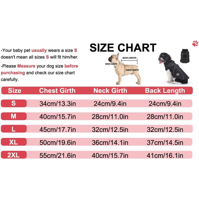 Зимовий теплий одяг для собак YRRYGMN: куртка з відбиваючими елементами, жилет для холодної погоди, для собак маленьких та середніх порід (L, сині крапки), чорний, S: обхват грудей 34-37 см