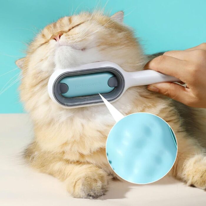 Щітка для котів з довгою та короткою шерстю - м'яка та ефективна для видалення ворсу, підшерстка та ковтунів. Ідеальна для щоденного догляду та розслаблюючого масажу