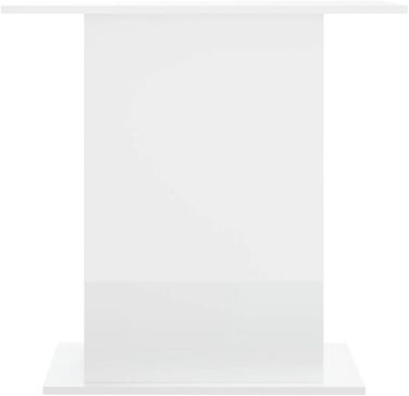 Дерев'яна тумба для акваріума Rantry, біла глянцева, 36x75x72,5 см, міцна підставка, меблі та аксесуари для акваріумів