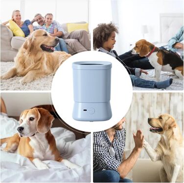 Автоматичний очисник лап для собак | Бездротовий, водонепроникний, 2 швидкості, аксесуари для подорожей, кемпінгу, хатнього використання (Блакитний)