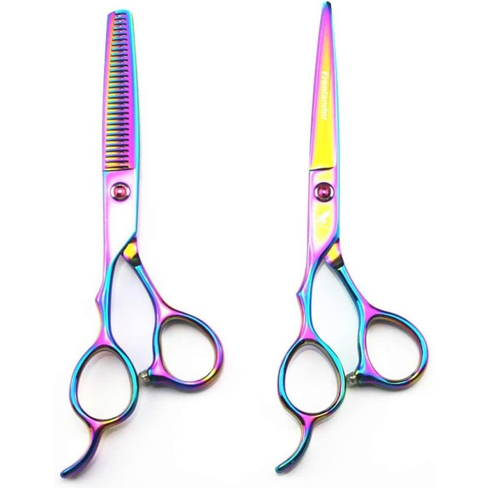 Професійна фризурська ножиці для лівшів, 6 дюймів, для стрижки волосся та грумінгу домашніх тварин