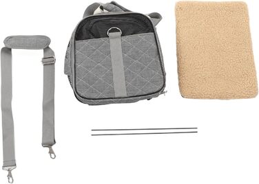 Транспортна переноска для тварин: собак, котів, цуценят (складні, дихаючі, сірі)