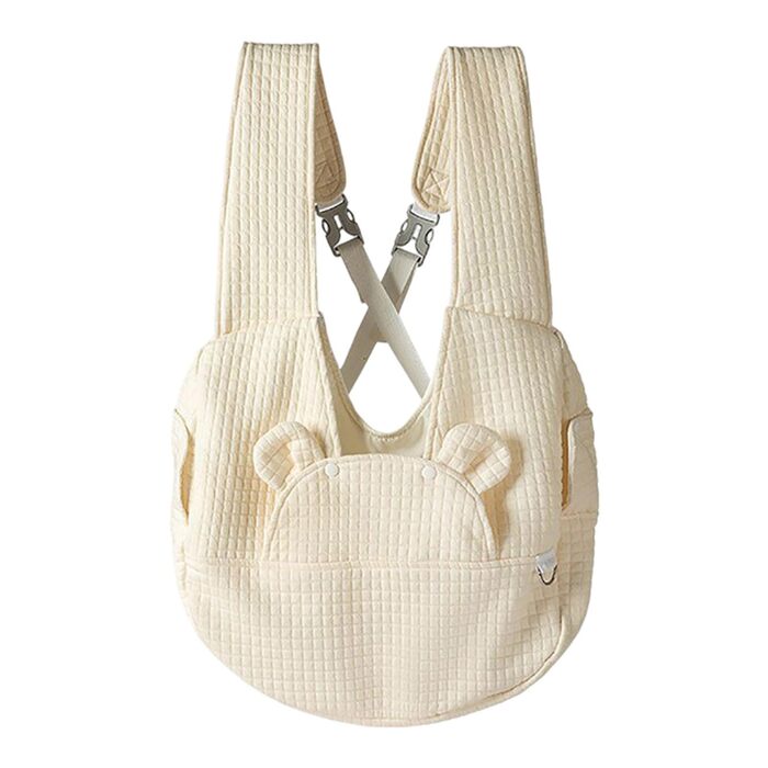 Рюкзак для тварин: переноска для собак та котів 2-12 кг, туристичний, складний, бежевий