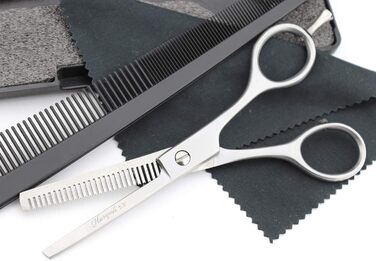 Набір професійних перукарських ножиць Haryali London - 6 дюймів (перукарські та філірувальні ножиці) рожевого кольору для жінок, чоловіків, дітей та домашніх тварин