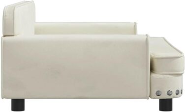 Крісло-ліжко для собак VidaXL, 90 x 53 x 30 см, кремовий колір