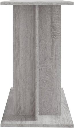 Шафа-підставка для акваріума Rantry, сіра Sonoma, 80x35x60 см, з містким сховищем, міцна верхня панель, деревостружкова плита